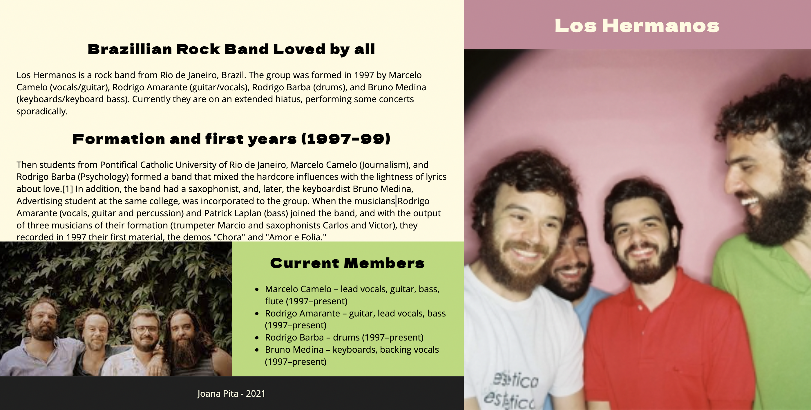 tribute page